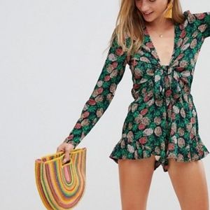 Womens pineapple romper